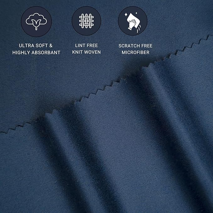 Microfiber Cleaning Cloth (Pack of 13) Ultra-Soft Cleaning Cloth for Glasses, iPhone Camera Lens, Screens & More
