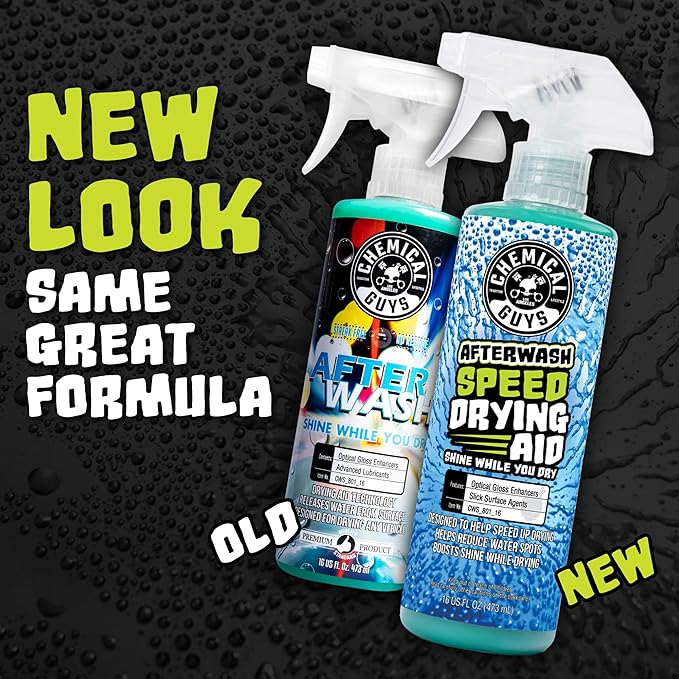 Chemical Guys After Wash Sprayable Gloss Boosting Car Wash Drying Aid - 16 oz Car Detailing Spray Helps Reduce Water Spots, Adds Shine