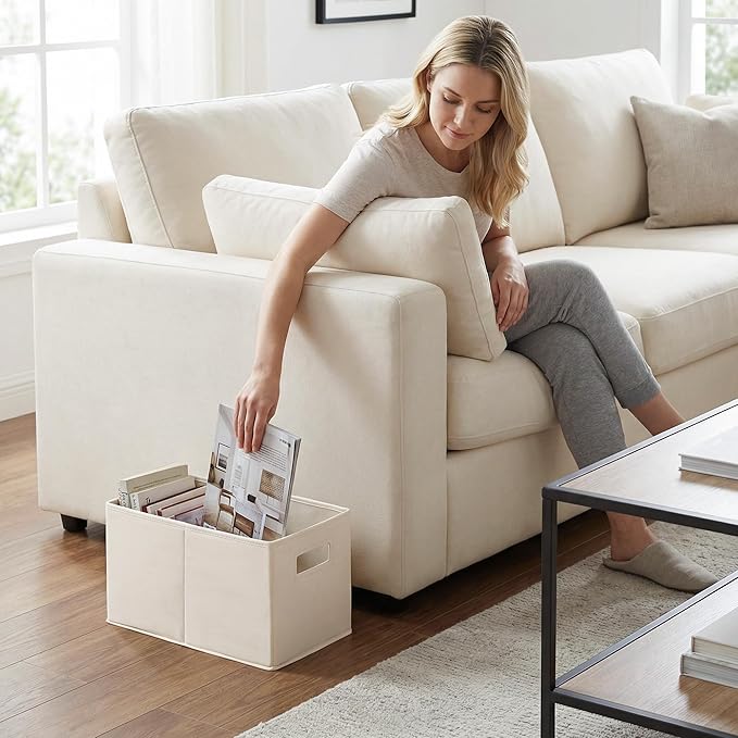 Fabric Storage Baskets for Shelves, Closet Organizers and Storage Bins