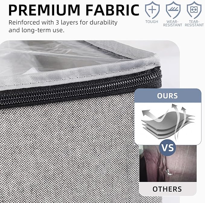 TAILI Under Bed Vacuum Storage Bags for Comforters and Blankets, Save 80% Space