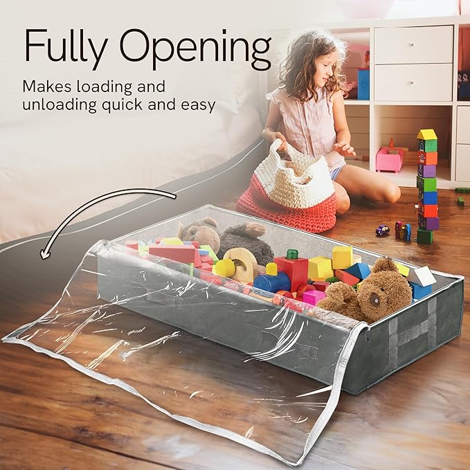 Reli. 90L Under Bed Storage Containers (4 Pack)