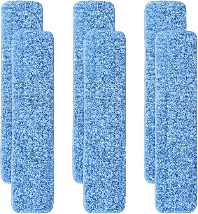 36" Microfiber Pad for Rubbermaid Commercial 36 Inch Mop Head - 6 Pack Replacement Wet & Dry Commercial Reusable Cleaning Mop Refills Fit for Any Microfiber Flat Mop System 36"