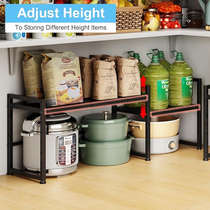 44.3 Inches Expandable Metal Storage Shelves