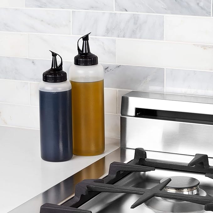 OXO Good Grips 12 oz Precision Pour Glass Oil Dispenser and Bottle Set