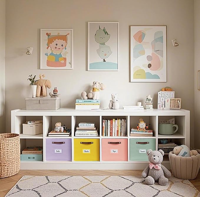 Storage Baskets, Kallax / 4pcs, Rainbow