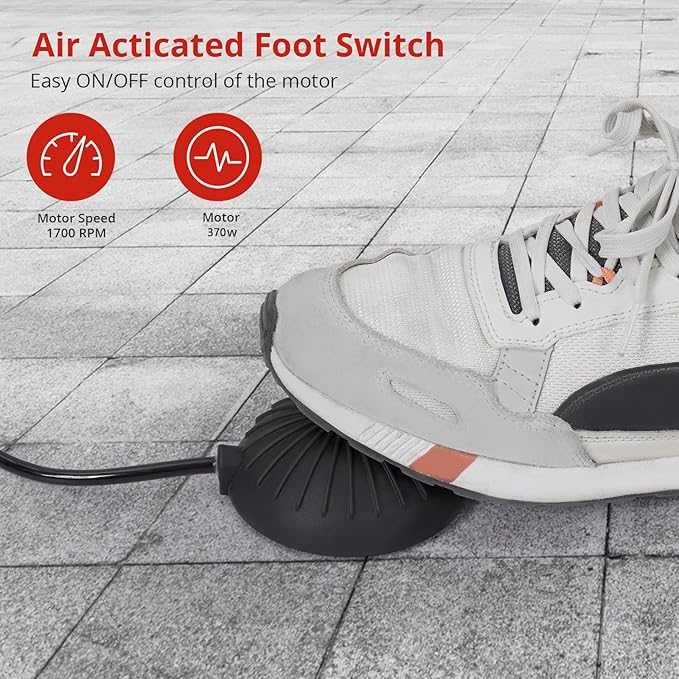 GarveeLife 75 ft 1/2 in Electric Drain Cleaner Machine Auto Feed Drain Auger for 1 to 4 in Pipes Professional Sewer Snake with 4 Cutters Gloves Heavy Duty Clog Remover