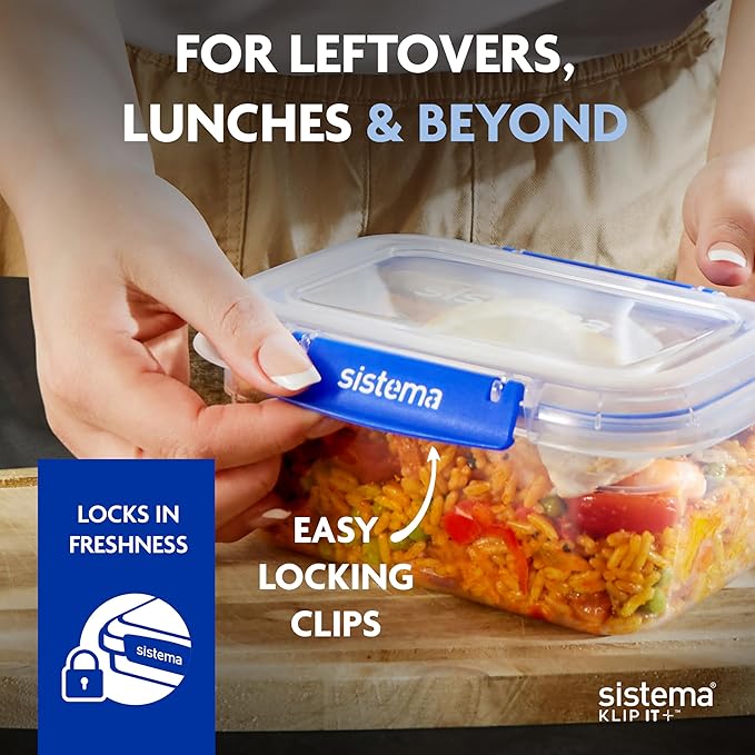 KLIP IT+ 3.35L Rectangle Food Storage Containers (3-Pack)