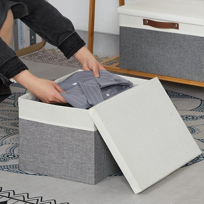 Collapsible Storage Bins Storage Boxes with lid