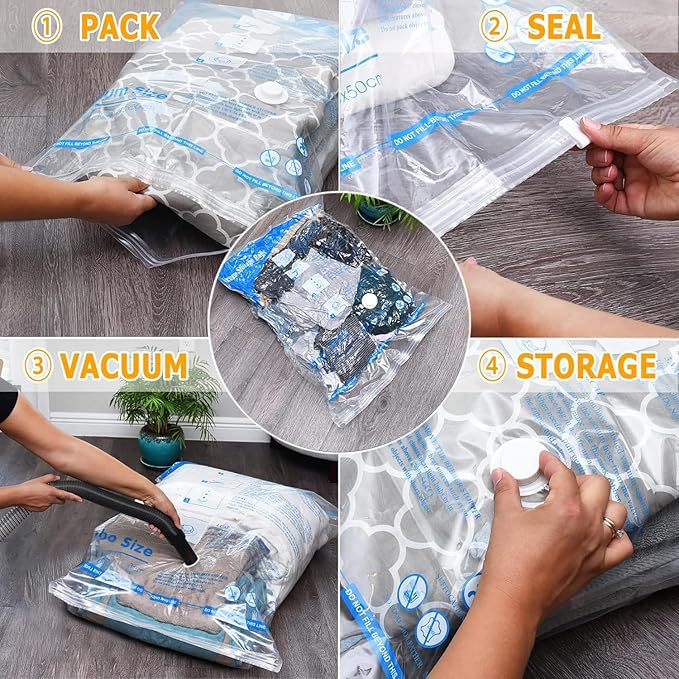 Vacuum Storage Bags, Space Saver Sealer Bags, 18 COMBO