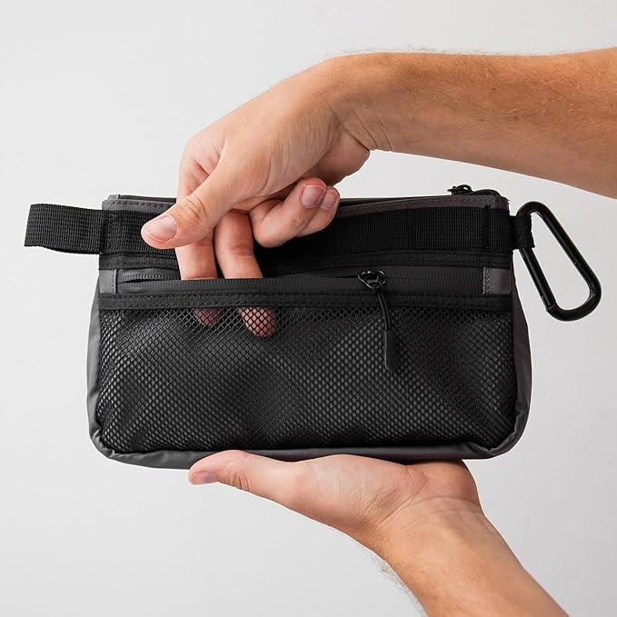 GOBAGS Production Zipper Bags - Electronics & Camera Accessories Bag - Cable organizer, Gear Accessory Pouch, Travel Camera Essentials (Small, Black)