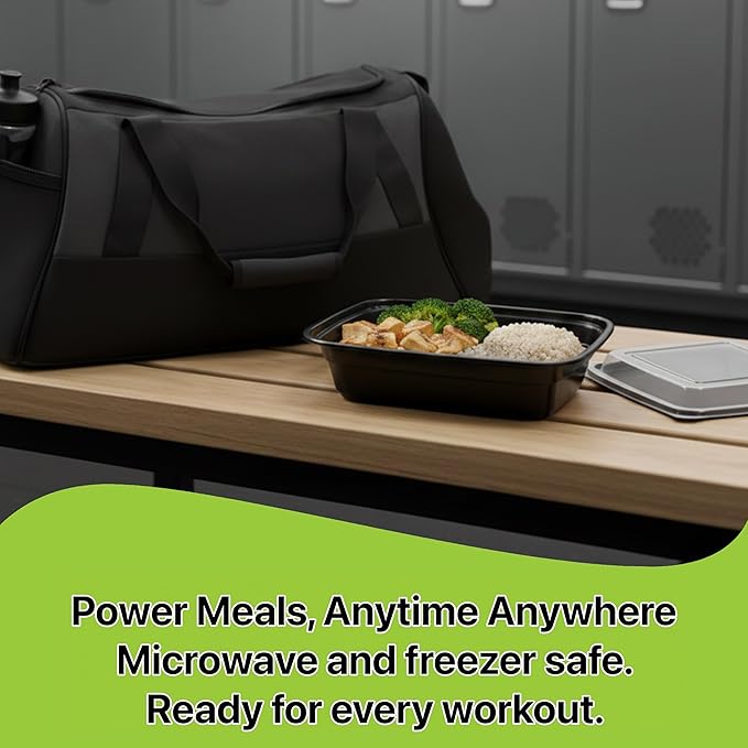 Meal Prep Containers [10 Set] x [24 oz] with Lids, 1 compartment, Stackable, Reusable, Leakproof, Food Safe, Microwave, Freezer & Dishwasher Safe for Food Prep Storage Bento (10 Set, 24 oz)
