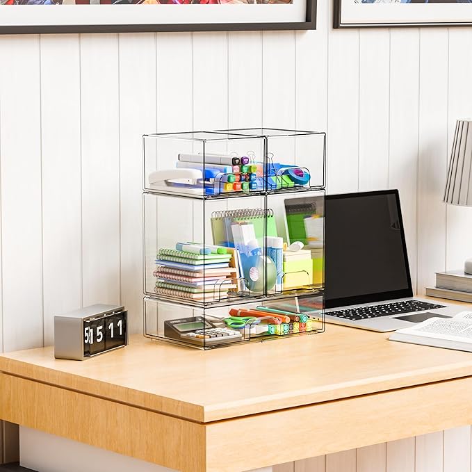 5 Set Clear Baby Bottle Organizer for Countertop