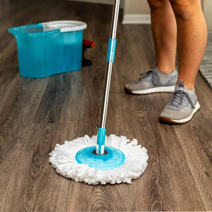 Hurricane Spin Mop Replacement Mop Heads for As Seen On TV Cleaning System by BulbHead, Spin Away Germy, Dirty Water - Super-Absorbent Microfiber Head Holds 10X Weight — 1-Pack