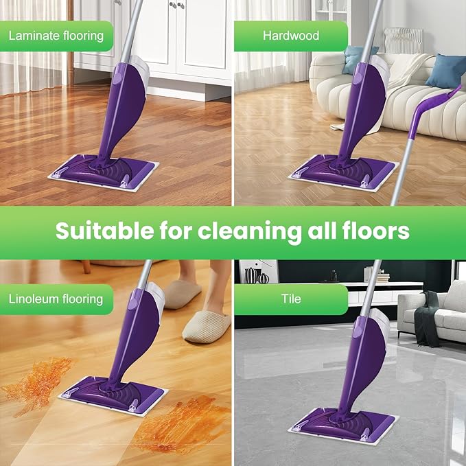 42 Count Disposable for Swiffer Wet Pads Refill Replacement for Swiffer WetJet Spray Mop, Extra Strong Dirt Locking and Water Absorbent, Powerful Stain Removal