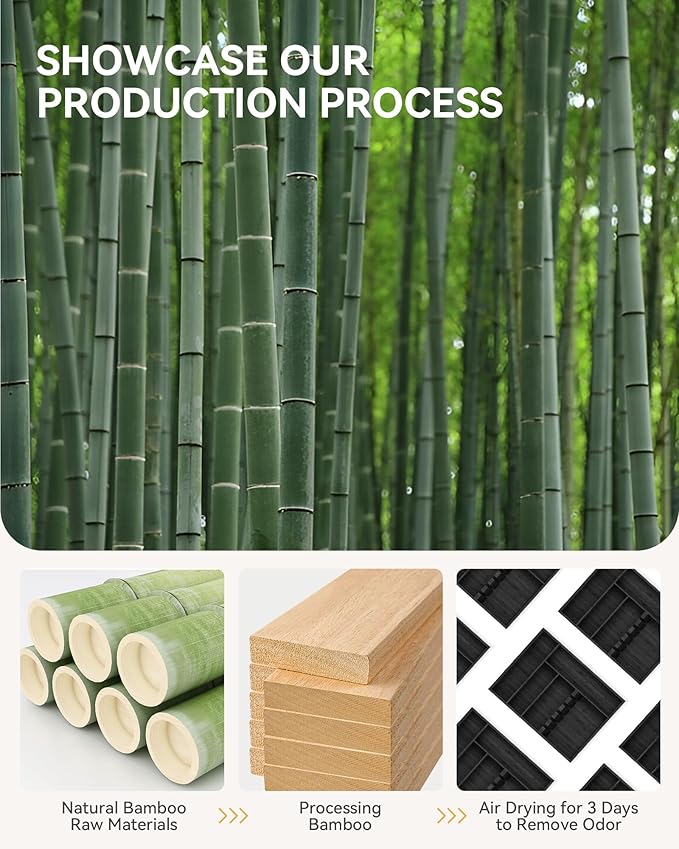 Ofidra Bamboo Silverware Organizer