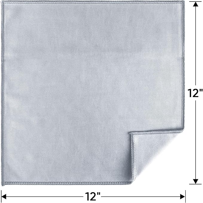HOMEXCEL Microfiber Glass Cleaning Cloth 12 PK, Lint Free Streak Free, Reusable Magic Cleaning Cloth for Cleaning Windows, Glasses, Mirrors, Screens
