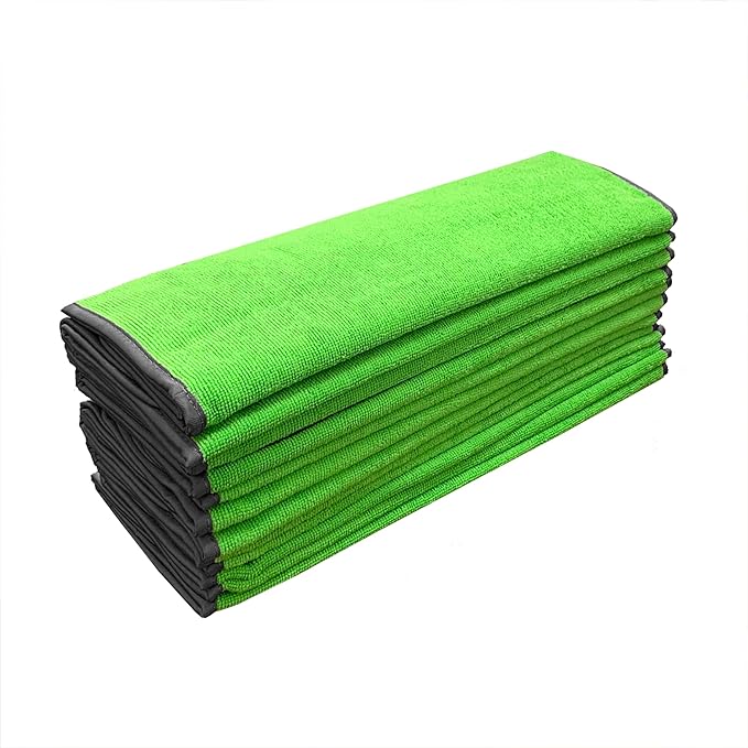 Detailer's Preference Large 320 GSM Microfiber Towels for Car Detailing, Washing, Drying, Ultra Soft Terry Weave, Scratch-Free, Lint-Free