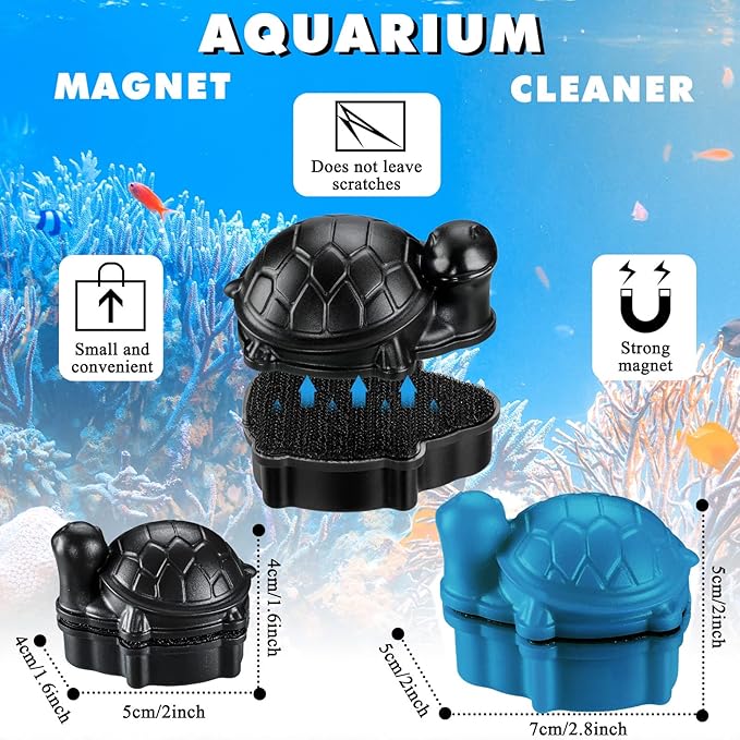 2 Pcs Algae Scrapers - Aquarium Glass Brush Cleaner