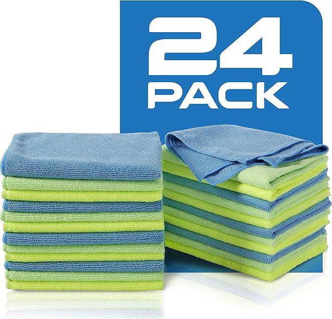 Zwipes 924 Microfiber Cleaning Cloths, 24 Pack