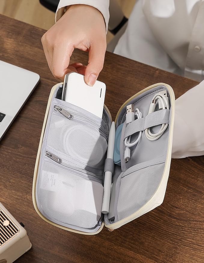 Travelkin Travel Cord Organizer, Small Electronic Organizer Travel Case, Cable Organizer Bag For Cords,Chargers Phone, Sd Card,Usbs