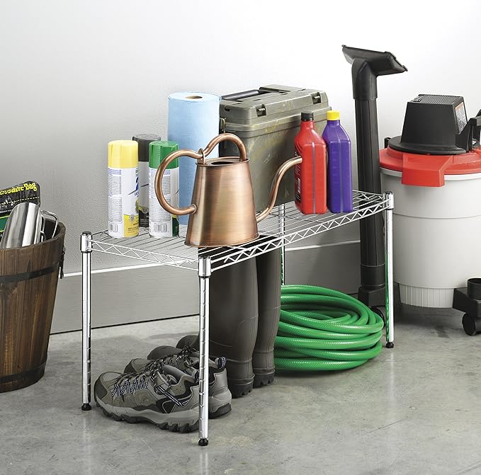 Wire Shelving Unit, Metal Storage Shelves, Durable Heavy Duty Shelf