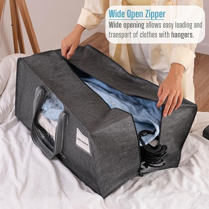 10 Pack Heavy Duty Moving Bags, Packing Bags with Clear Window