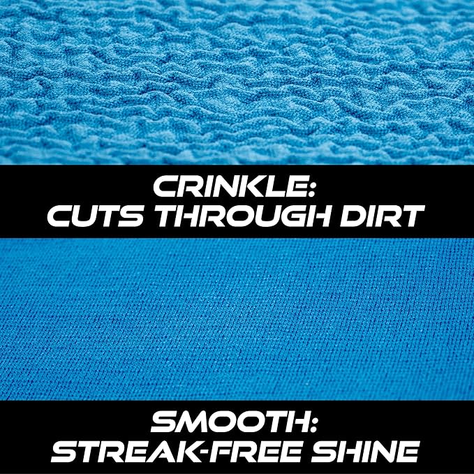 VIKING Glass Microfiber Cleaning Cloth for Car and Home 2 Pack, Glass Towels for Mirror, and Picture Frames, and Car Detailing Kit, 16 inch x 16 inch