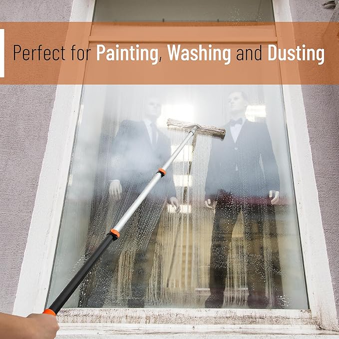 Bates- Extension Pole, 2.4 to 6 Ft Pole, 2 Pack, ‎Telescopic Pole for Painting and Cleaning