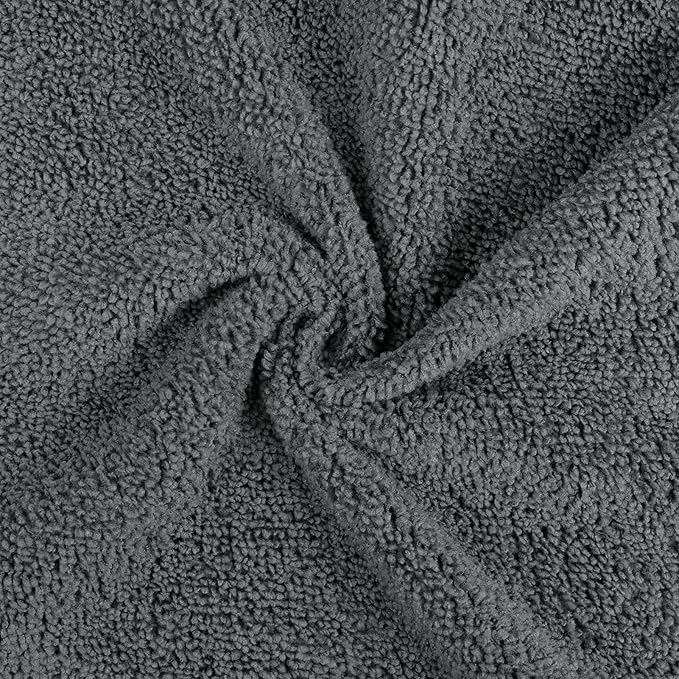 Orighty Washcloths Bulk Towel Sets 50 Pack, Highly Absorbent and Super Soft Microfiber Fingertip Towels, Multi-Purpose Wash Cloths for Bathroom, Hotel, Gym, and SPA, 12x12 Inch, Grey