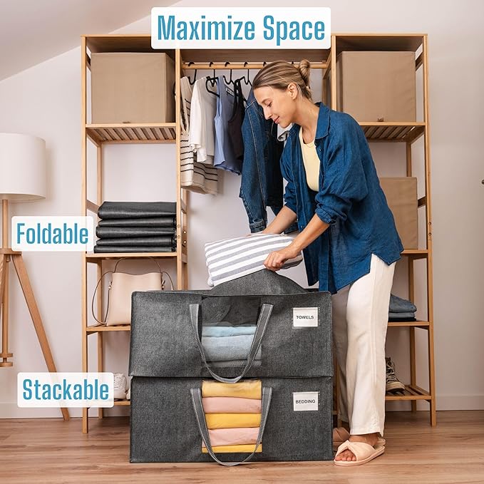 10 Pack Heavy Duty Moving Bags, Packing Bags with Clear Window