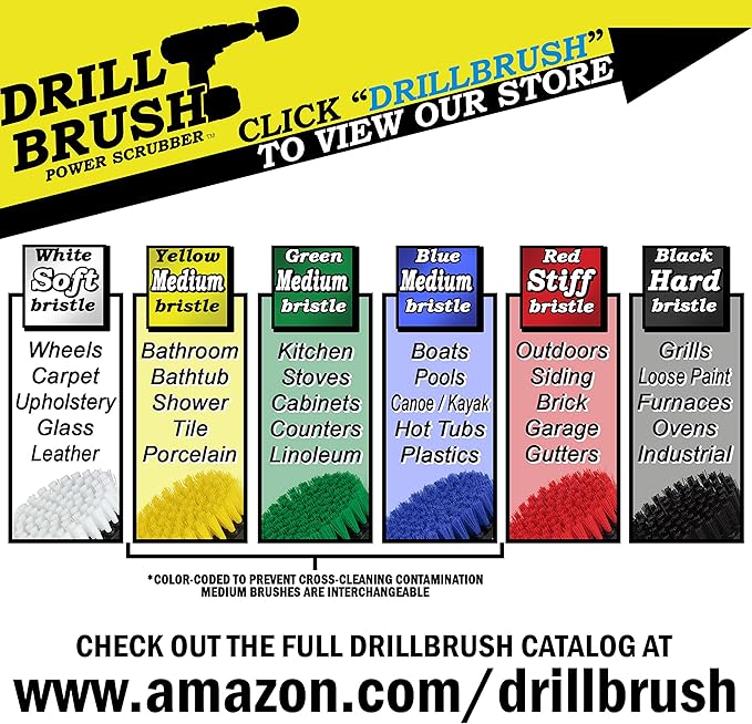 Outdoor Small Scrub Brush - Patio Cleaning Scrub Brush - Concrete Pools Cleaning Brush - Garden Statue Cleaning Tools - Monuments and Headstone Restoration Kit - Granite Cleaning Brush for Home Use