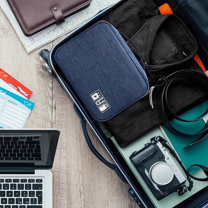 SELLYFELLY Electronics Organizer Travel Universal Cable Organizer Bag Waterproof Electronics Accessories Storage Cases for Cable, Charger, Phone, USB, SD Card, Hard Drives, Power Bank, Cords