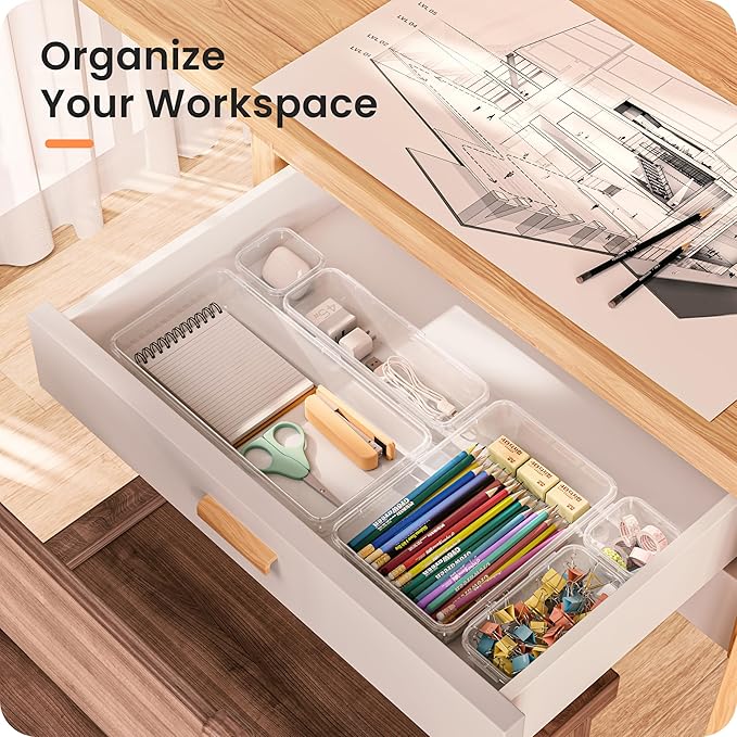 【Military Grade】A-LuGei Drawer Organizer,【𝟱𝗦𝗶𝘇𝗲】Makeup organizer,【Holds 177 Items】Bathroom Organizers and Storage,Organization and Storage