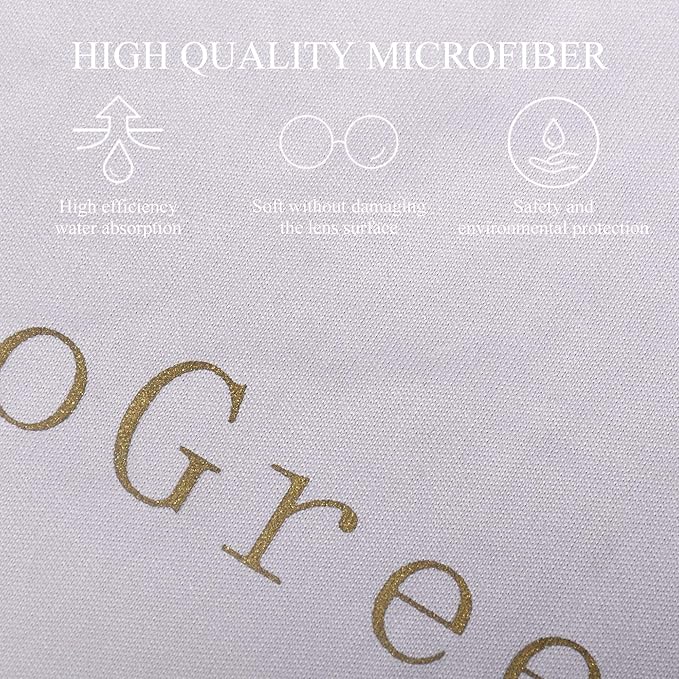 SooGree Glasses Cleaning Cloth Lens Microfiber Eyeglasses Wipes Cloth Lens Cleaner Camera Phone Computer Screen Scratch Resistant Soft Smooth Lint Free Cloth 5 Pack