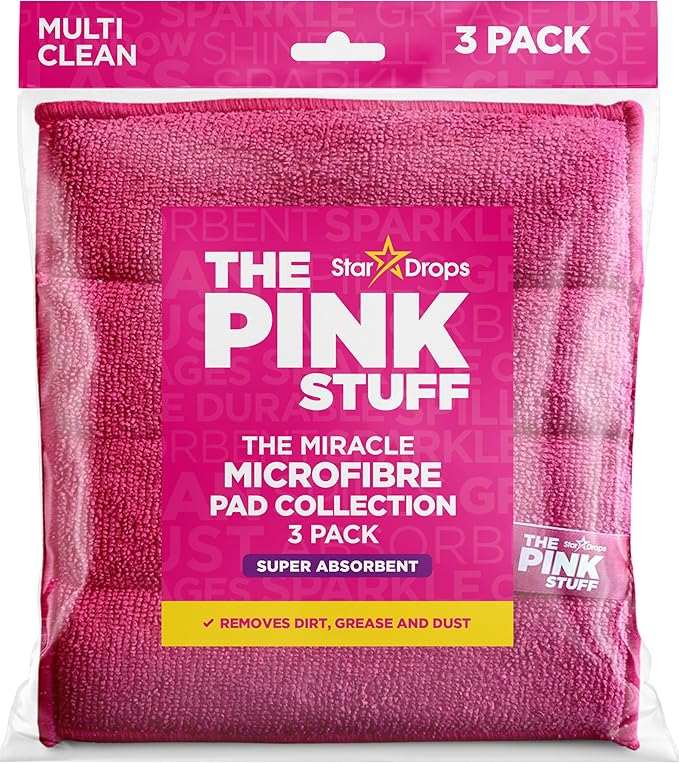 Stardrops – The Pink Stuff – Miracle Microfibre Pad Collection 3 Pack
