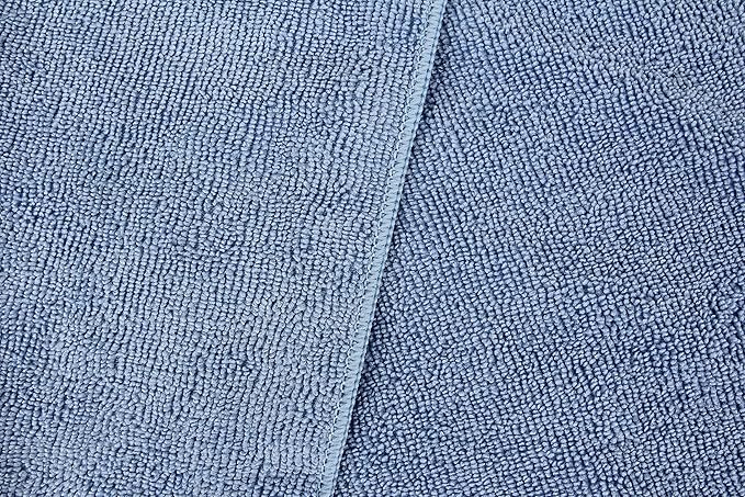 DRI Professional Extra-Thick Microfiber Cleaning Cloth 12 Pack Blue (16IN x 16IN, 300GSM, Commercial Grade All-Purpose Microfiber Highly Absorbent, LINT-Free, Streak-Free Cleaning Towels)